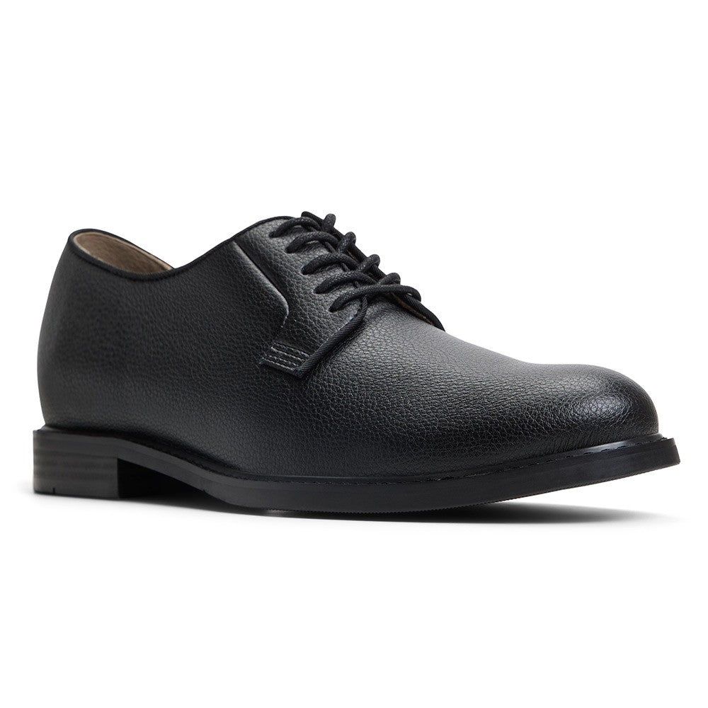 7 CM/2.76 Inches CMR CHAMARIPA Men's Black Vegan Derby Elevator Shoes – 7CM Height Boost, Formal & Eco-Friendly