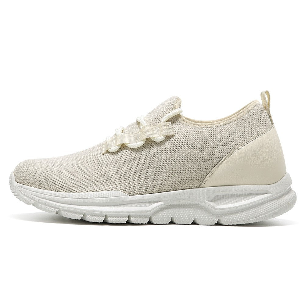 7 CM/2.76 Inches CMR CHAMARIPA Men's Apricot Mesh Slip-On Sneakers