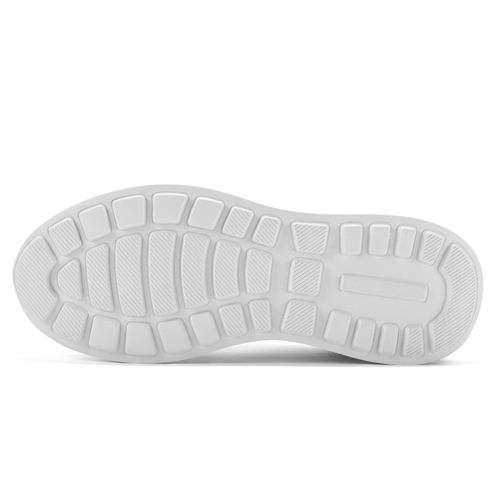 7 CM /2.76 Inches CMR CHAMARIPA Men's White Knit Elevator Sneakers – Lightweight Height Increasing Shoes
