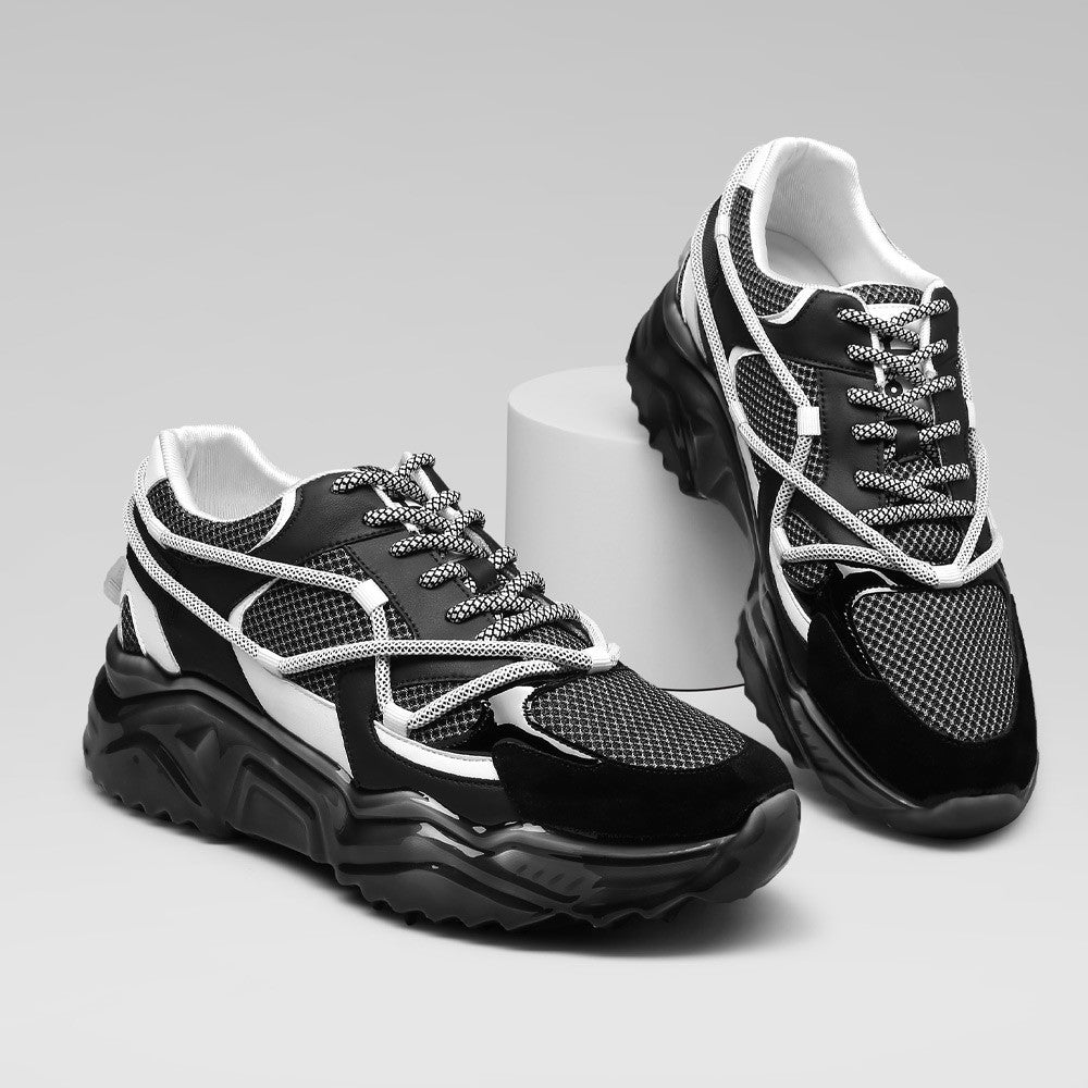 7 CM/2.76 Inches CMR CHAMARIPA Men's Height Increasing Casual Sneakers - Handcrafted Breathable Design