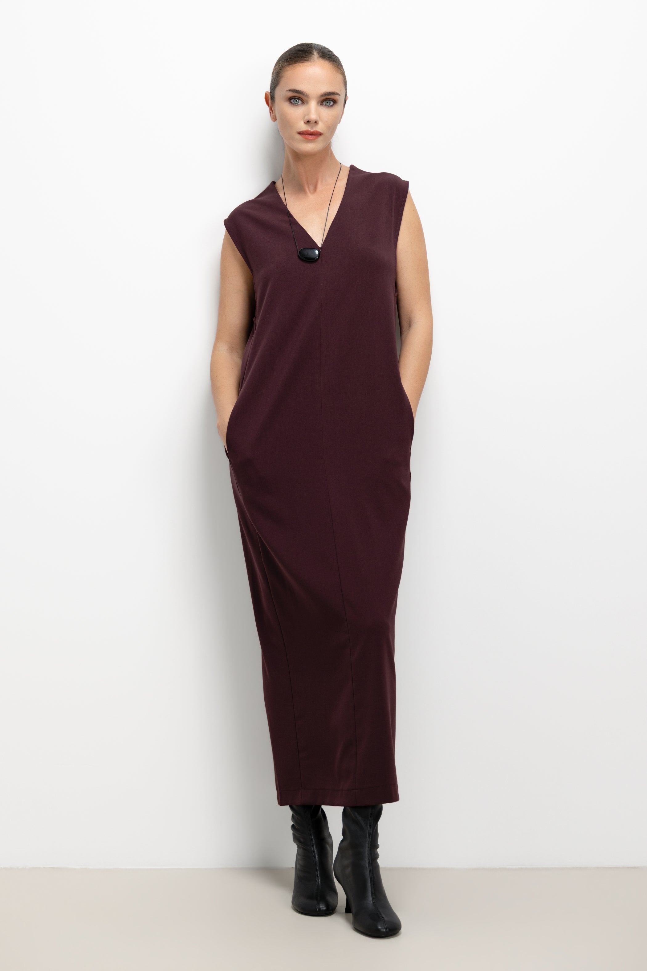 Neve Dress | Burgundy