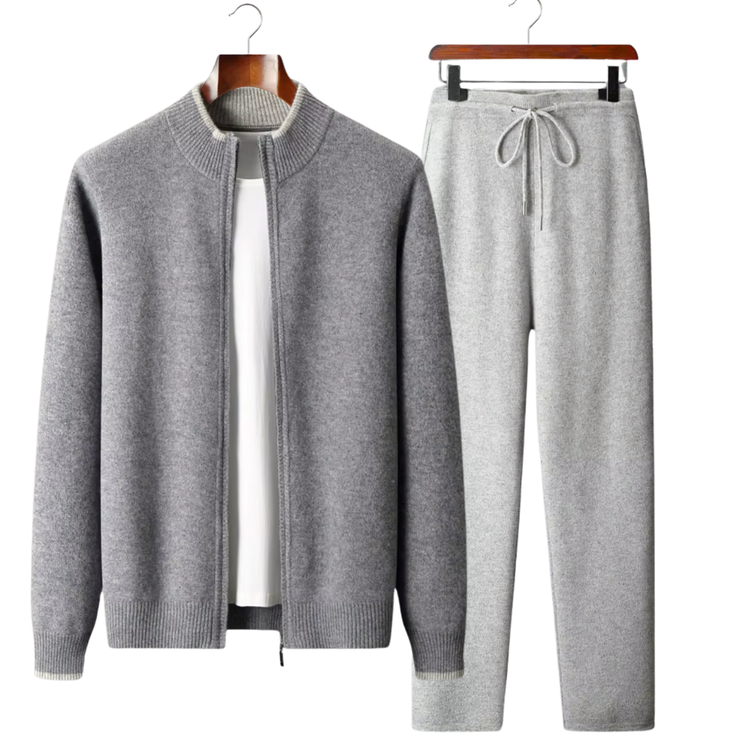 100% WOOL TWO TONE TRACKSUIT