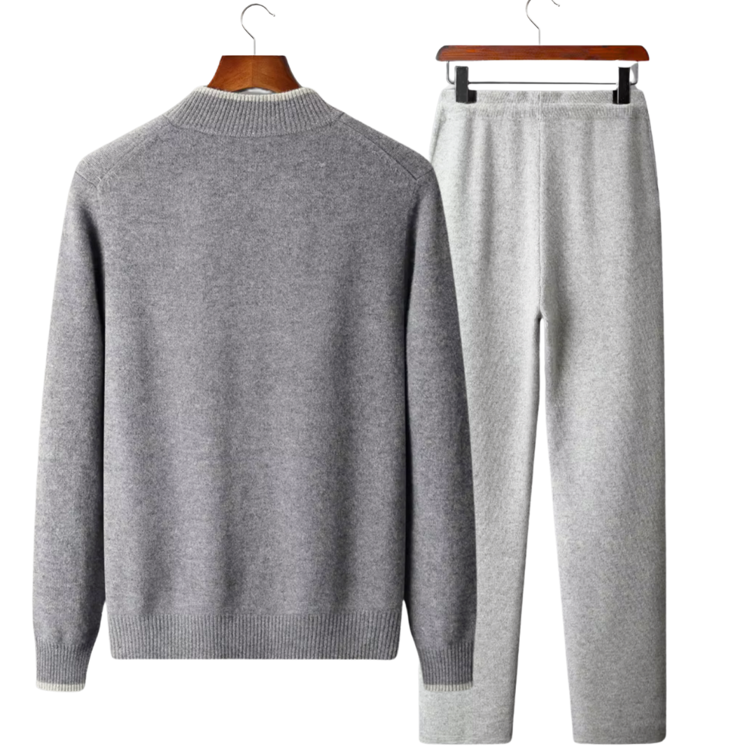 100% WOOL TWO TONE TRACKSUIT