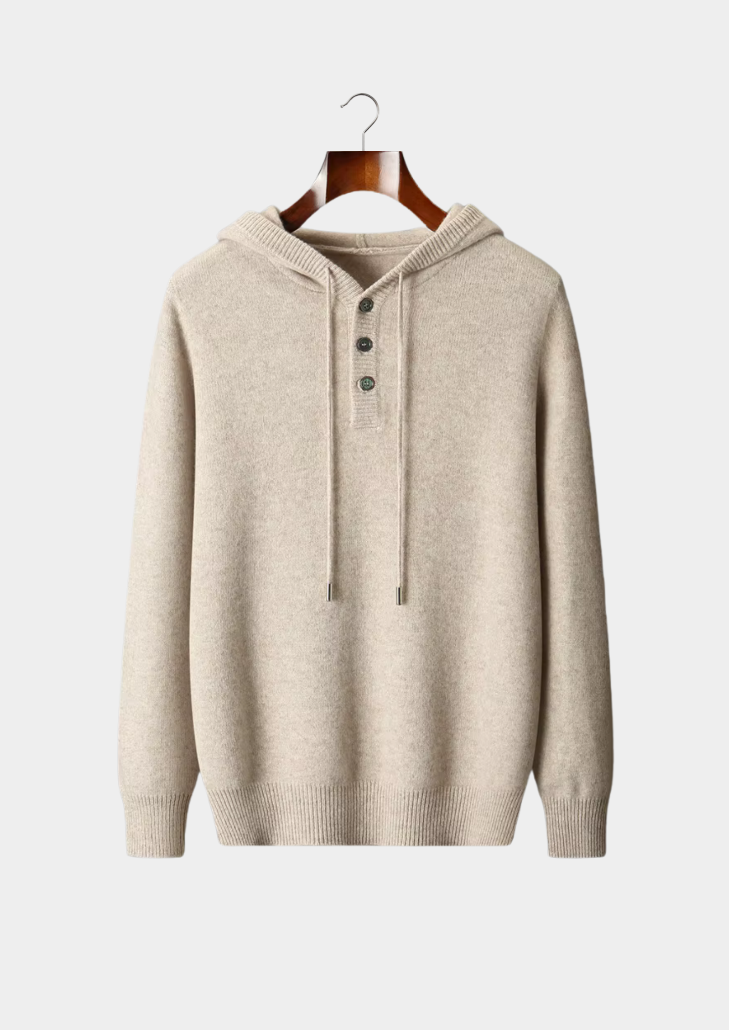 Cavallo WOOL BUTTON HOODIE