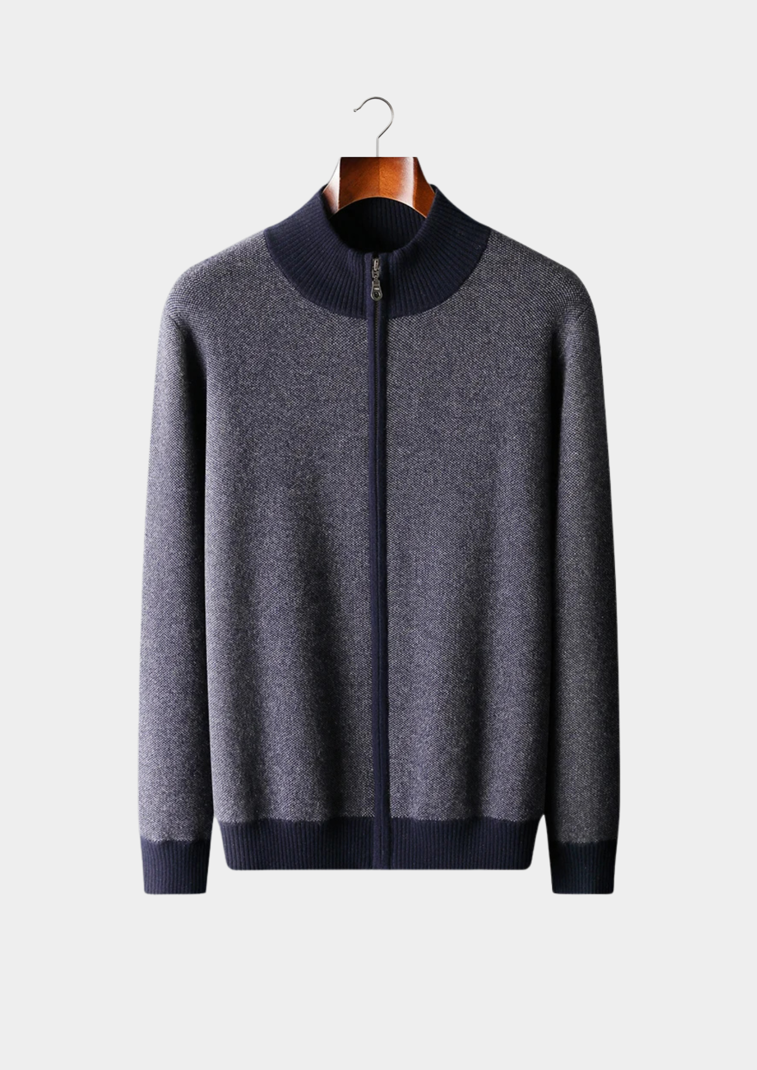 Cavallo Cashmere Jacquard Zip Cardigan