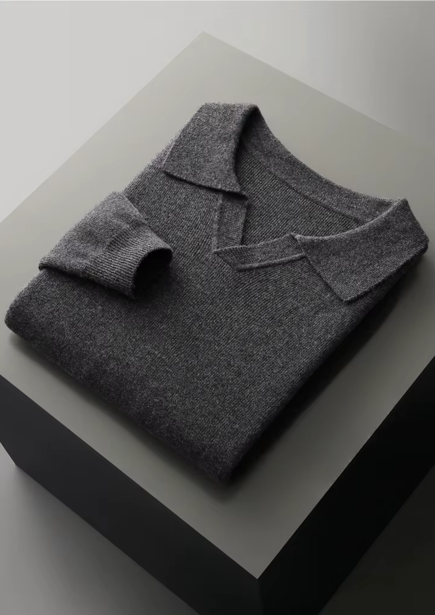 Cavallo Wool Ribbed Buttonless