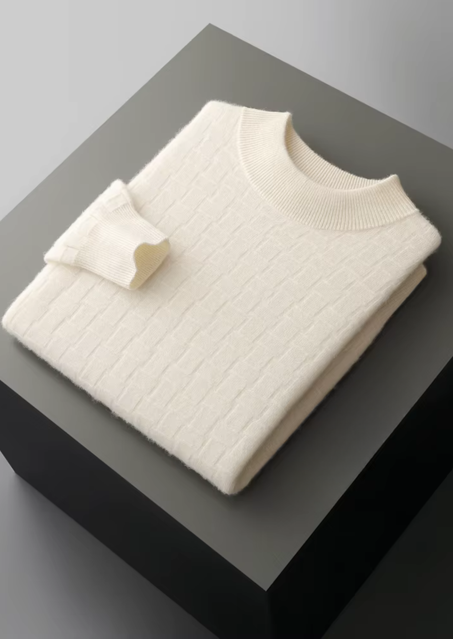 Cavallo WOOL TEXTURED MOCKNECK