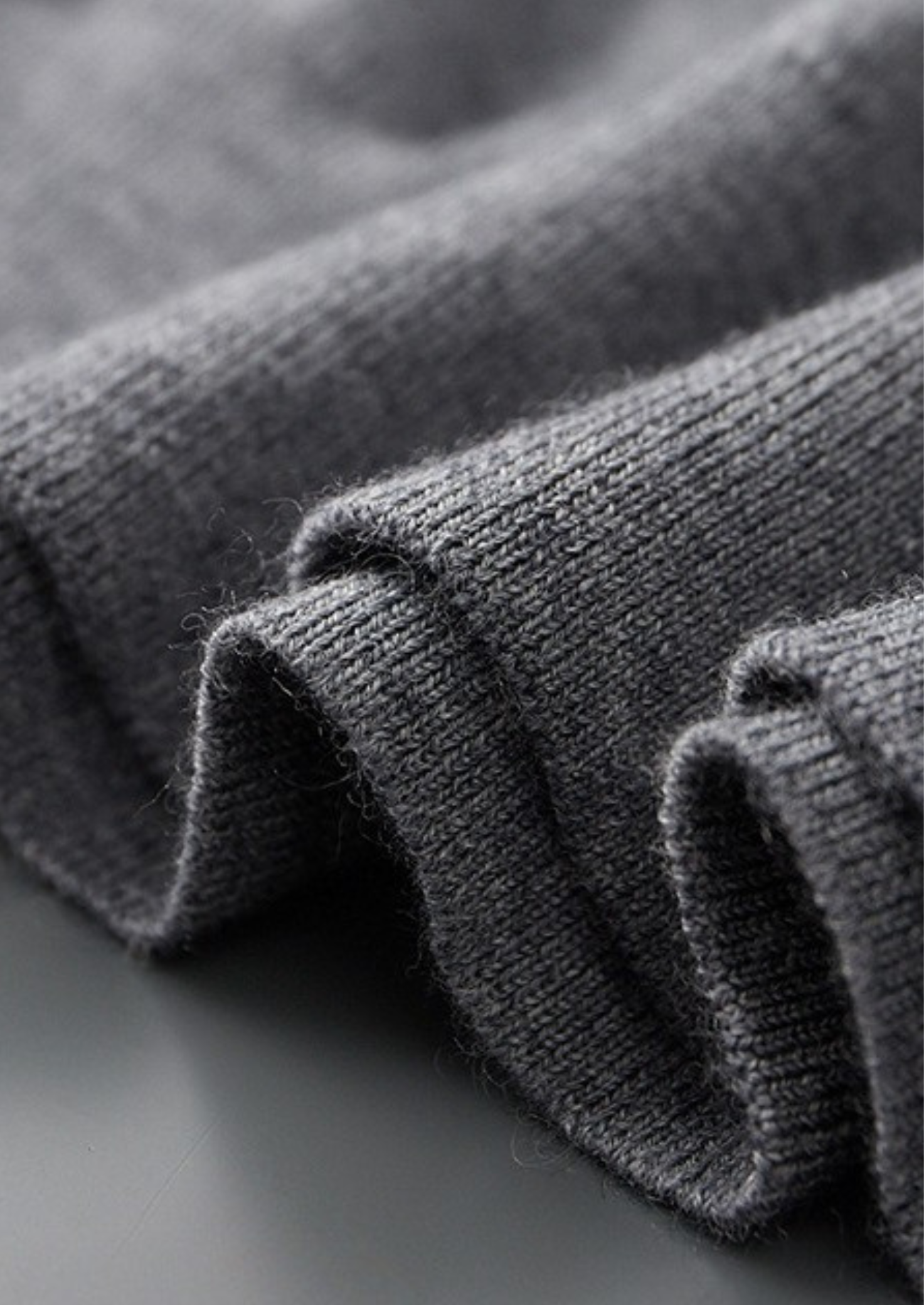 CASHMERE BUTTONLESS SWEATER POLO
