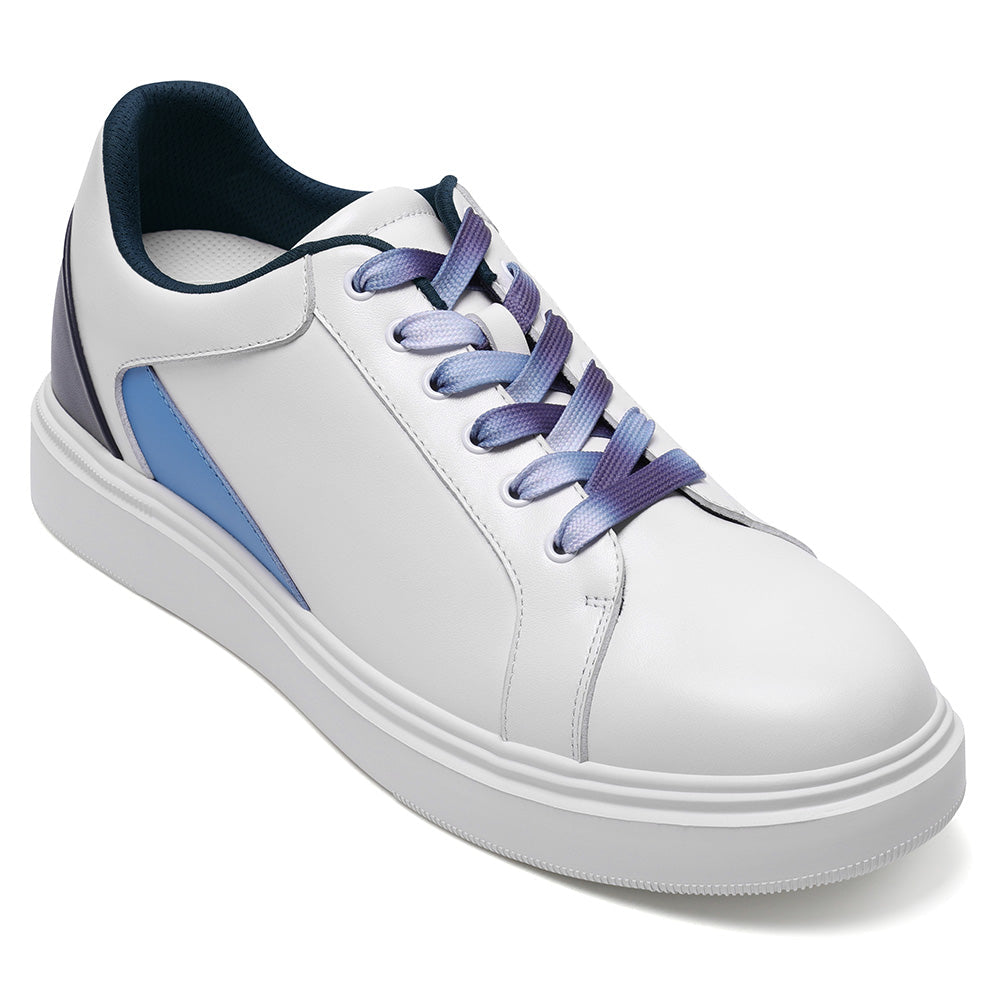 7 CM / 2.76 Inches CMR CHAMARIPA Mens Sneakers That Make You Taller | White Soft Leather Sneakers