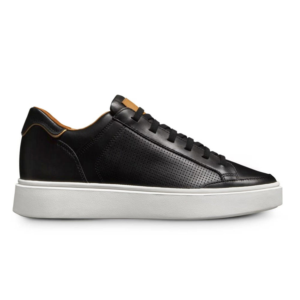 7 CM/2.76 Inches CMR CHAMARIPA Men's Dark Blue/ Light Brown/Grey/Black Brogue Leather Sneakers – Handcrafted Elevator Shoe