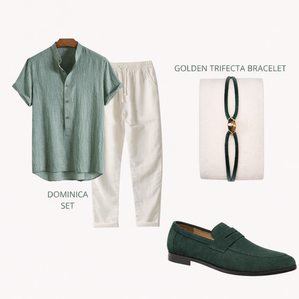 CAVALLO 4 piece set- Green