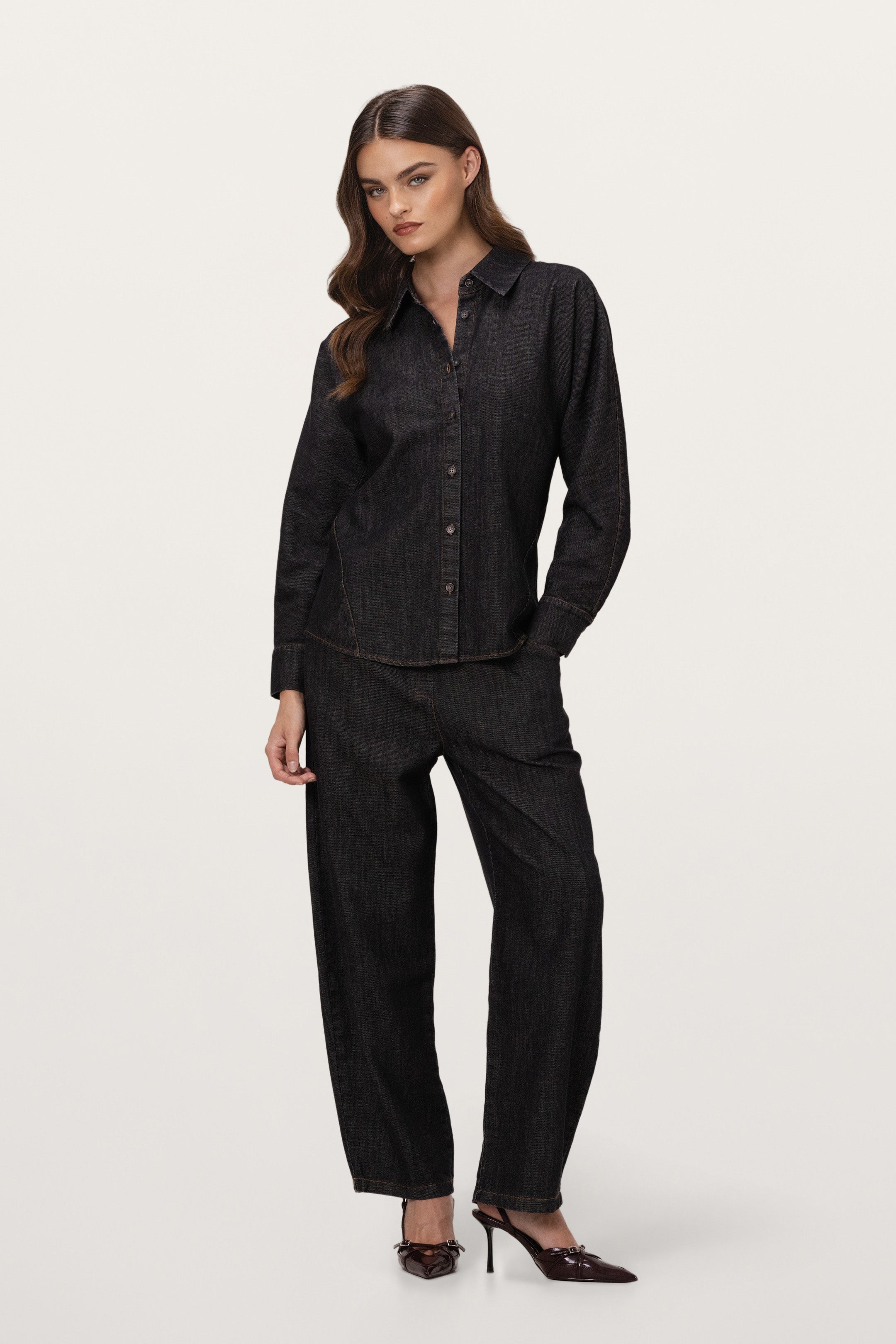 Aspen Button Up Shirt | Dark Denim
