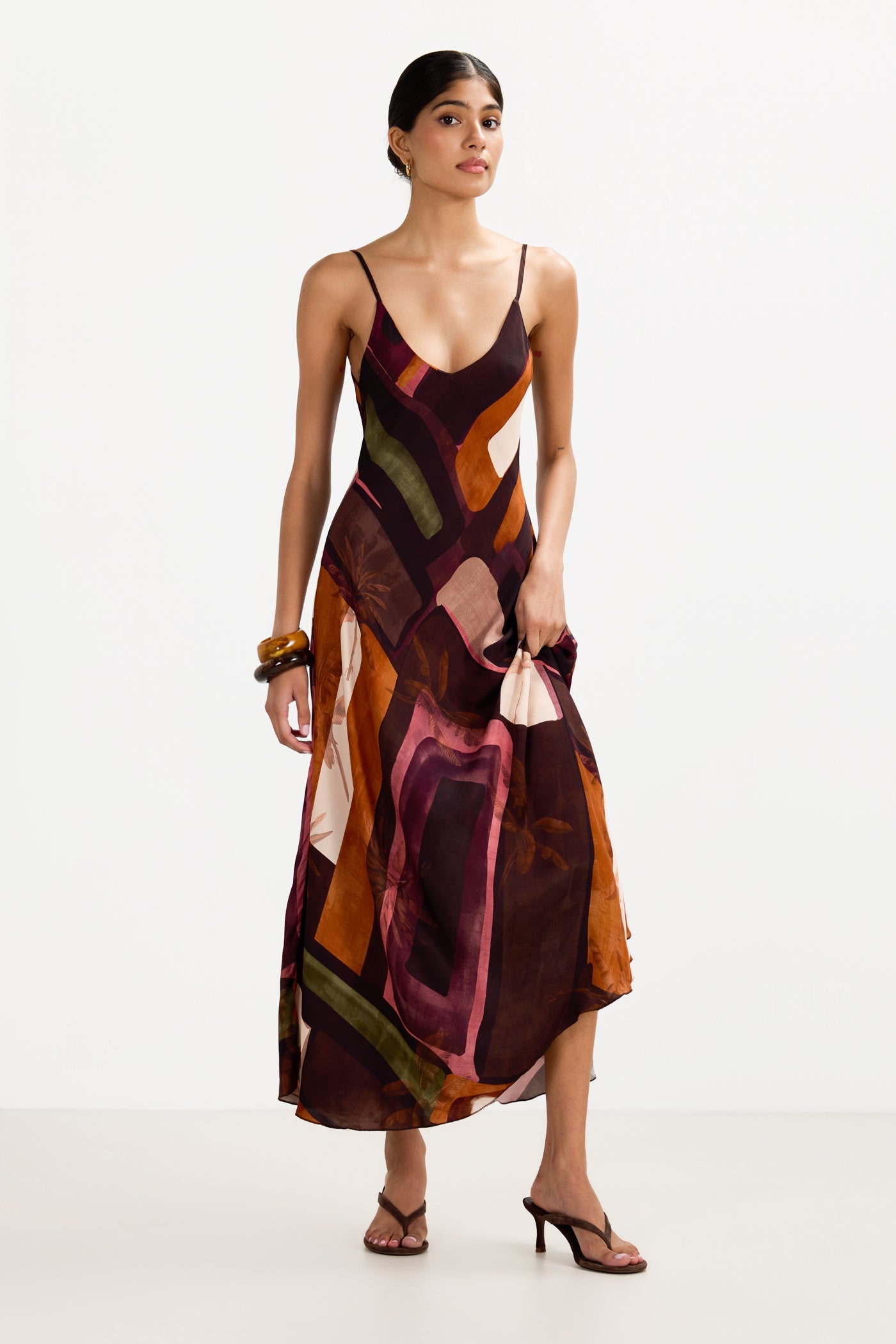 Anne Slip Dress | Sunset Geo