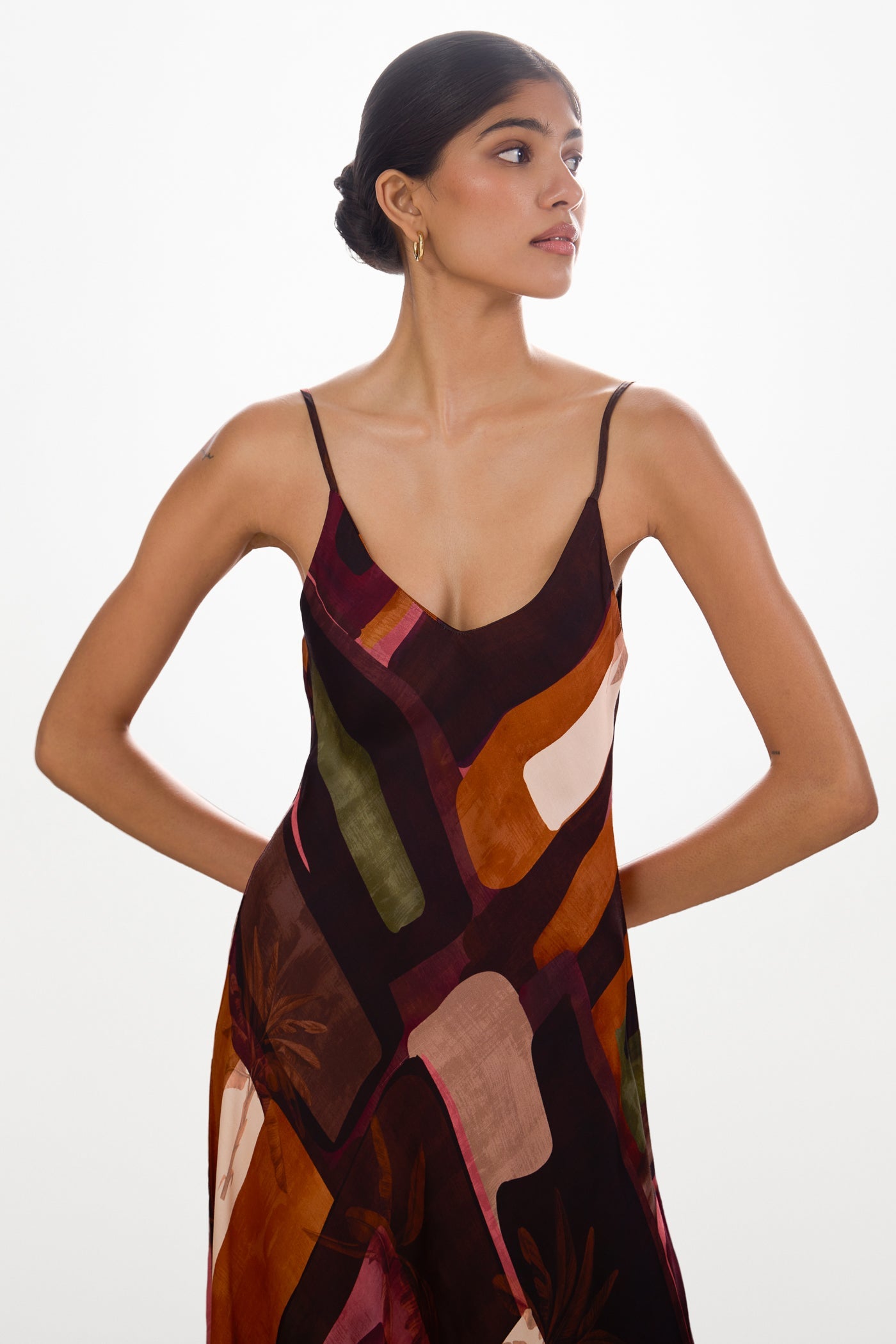 Anne Slip Dress | Sunset Geo