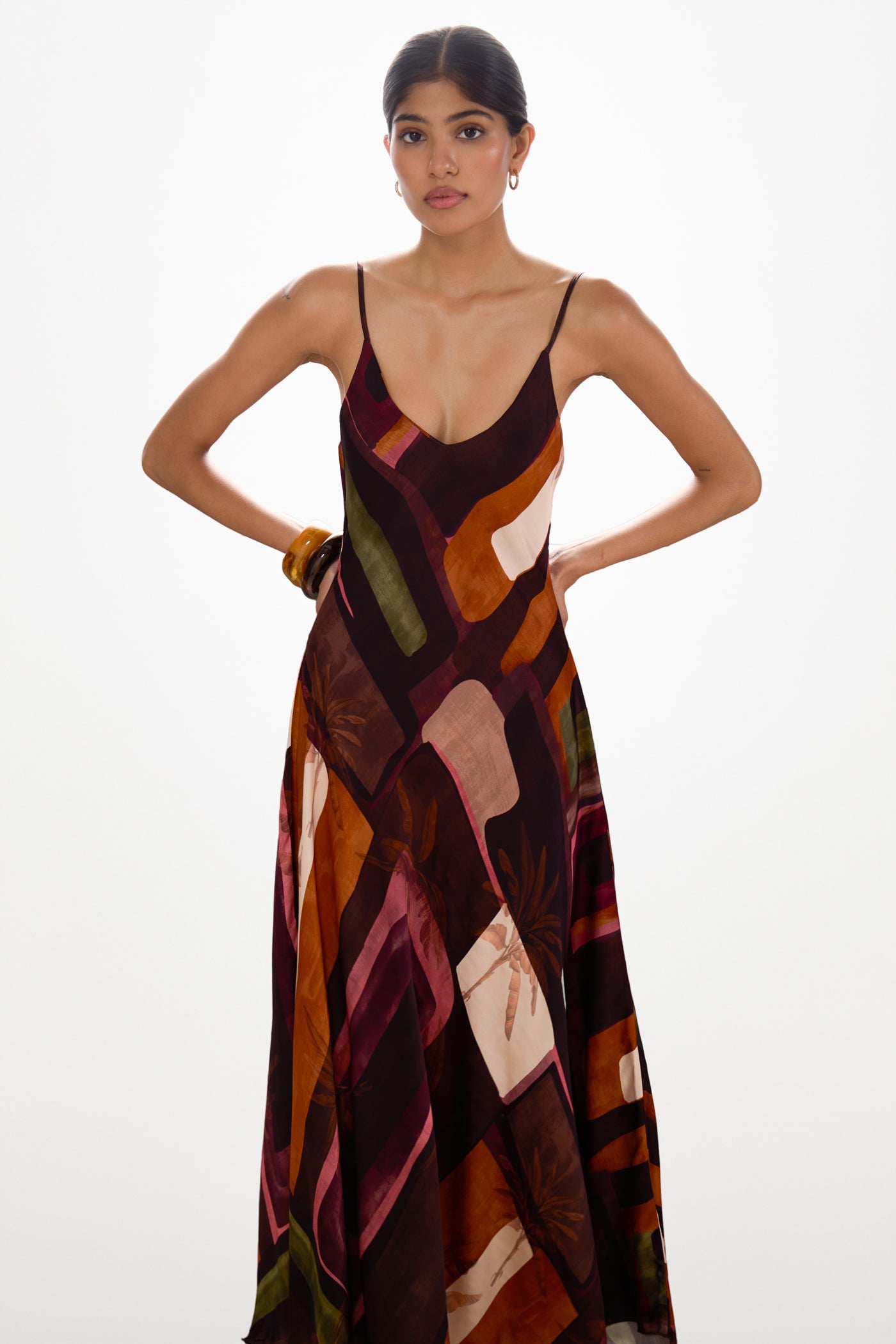 Anne Slip Dress | Sunset Geo