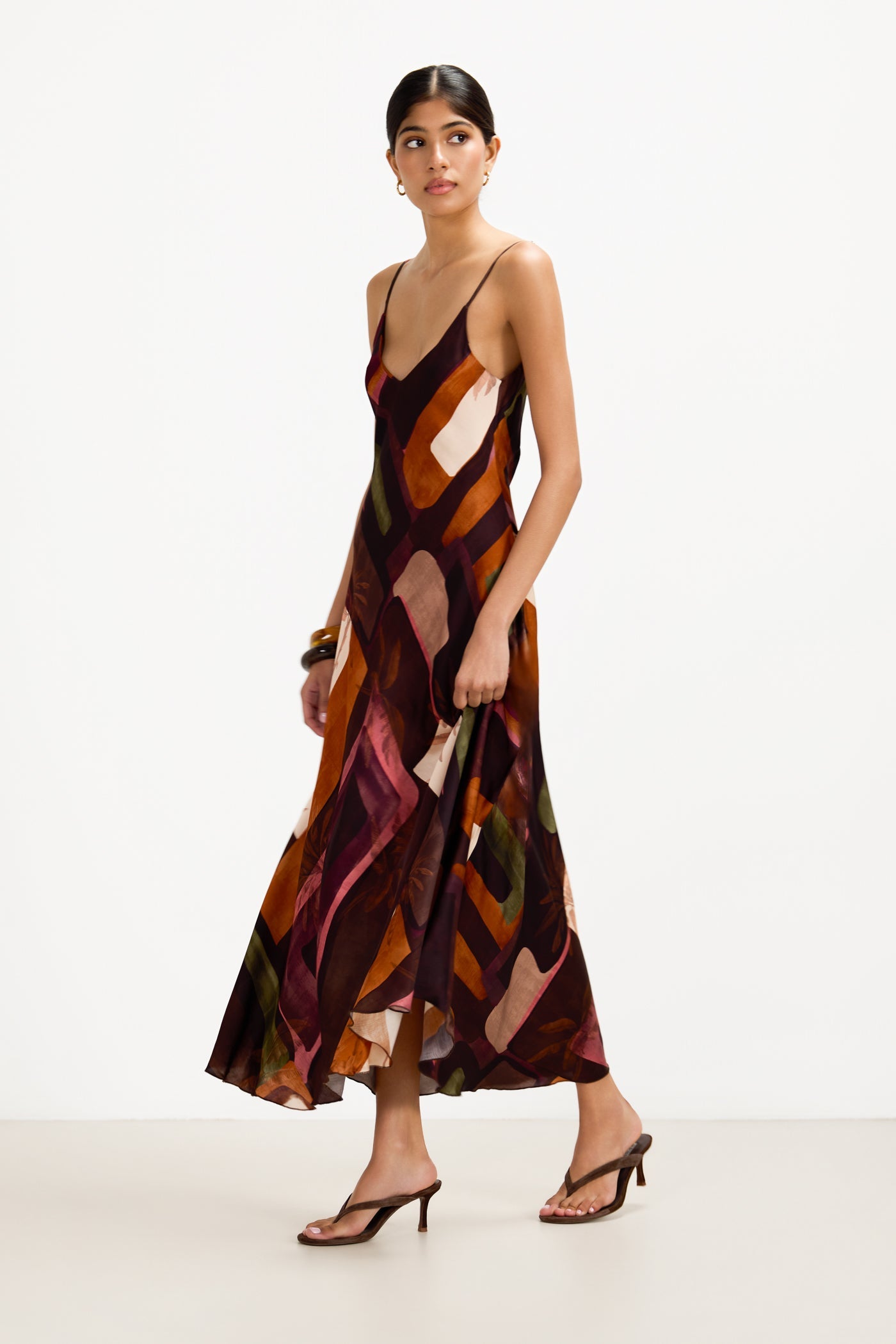 Anne Slip Dress | Sunset Geo