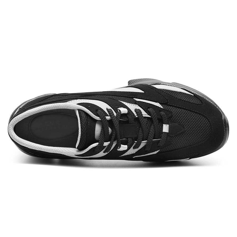 7CM / 2.76 Inches CMR CHAMARIPA Men's Hidden Height Increasing Shoes - Black Sneakers That Make You Taller