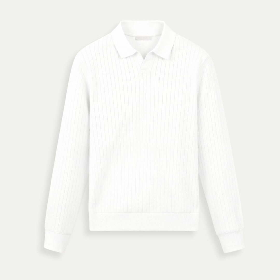 Cavallo Striped Long Sleeve Polo