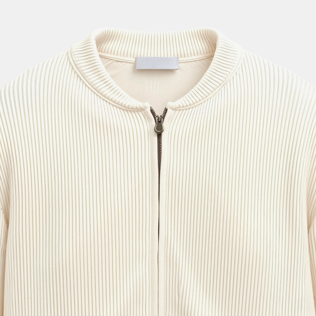 Cavallo Solid Knitted Crew Neck Cardigan