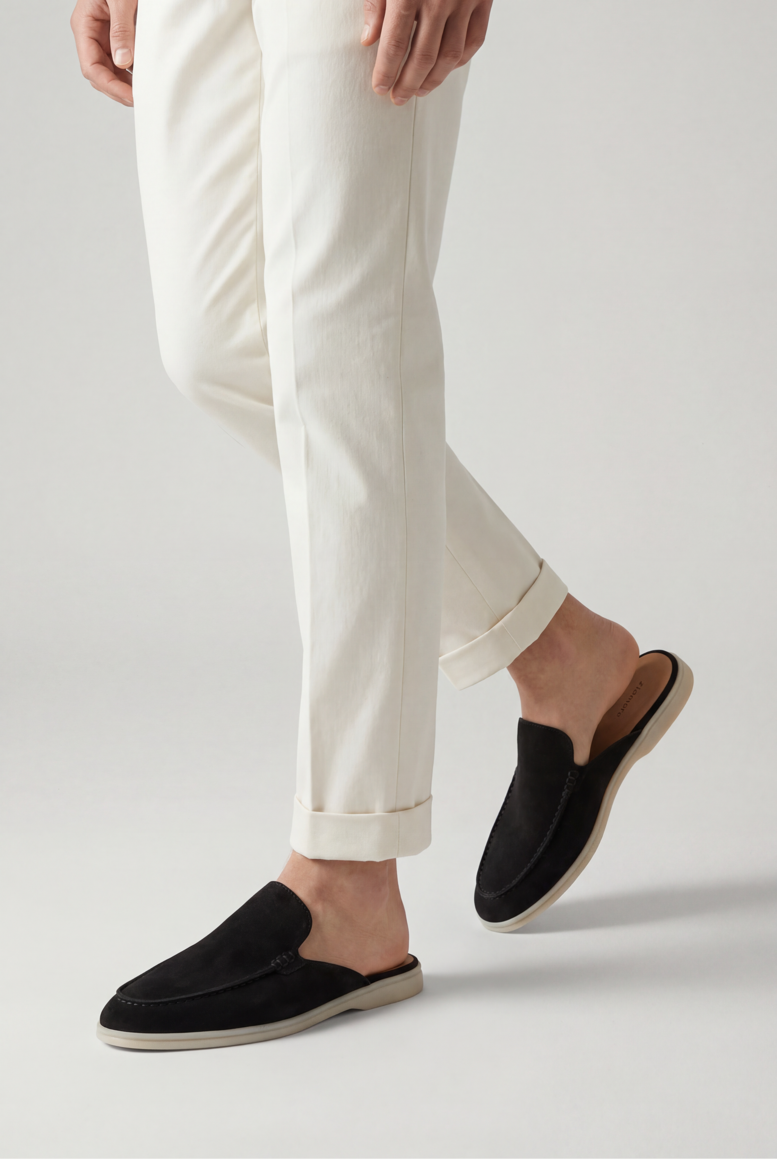 Yacht Suede Mule Black