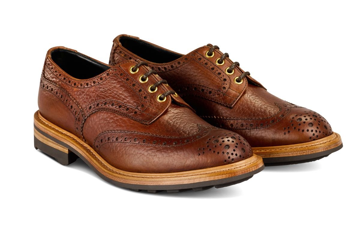Bourton Country Shoe - Brown Buffalo (Tricker's Exclusive)