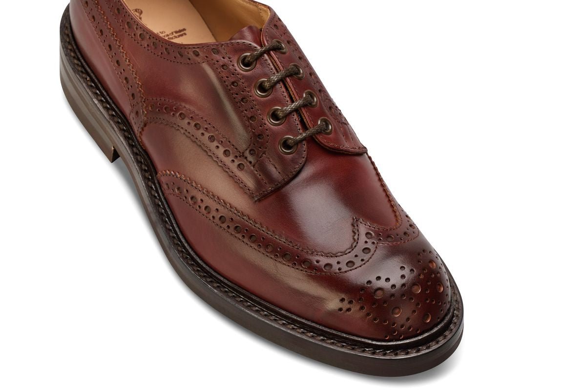 Bourton Country Shoe - Burgundy Burnished