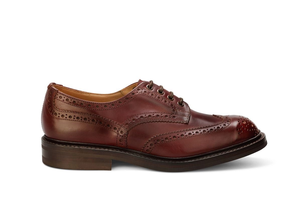 Bourton Country Shoe - Burgundy Burnished