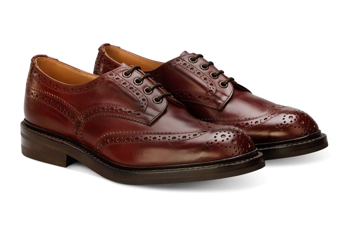Bourton Country Shoe - Burgundy Burnished