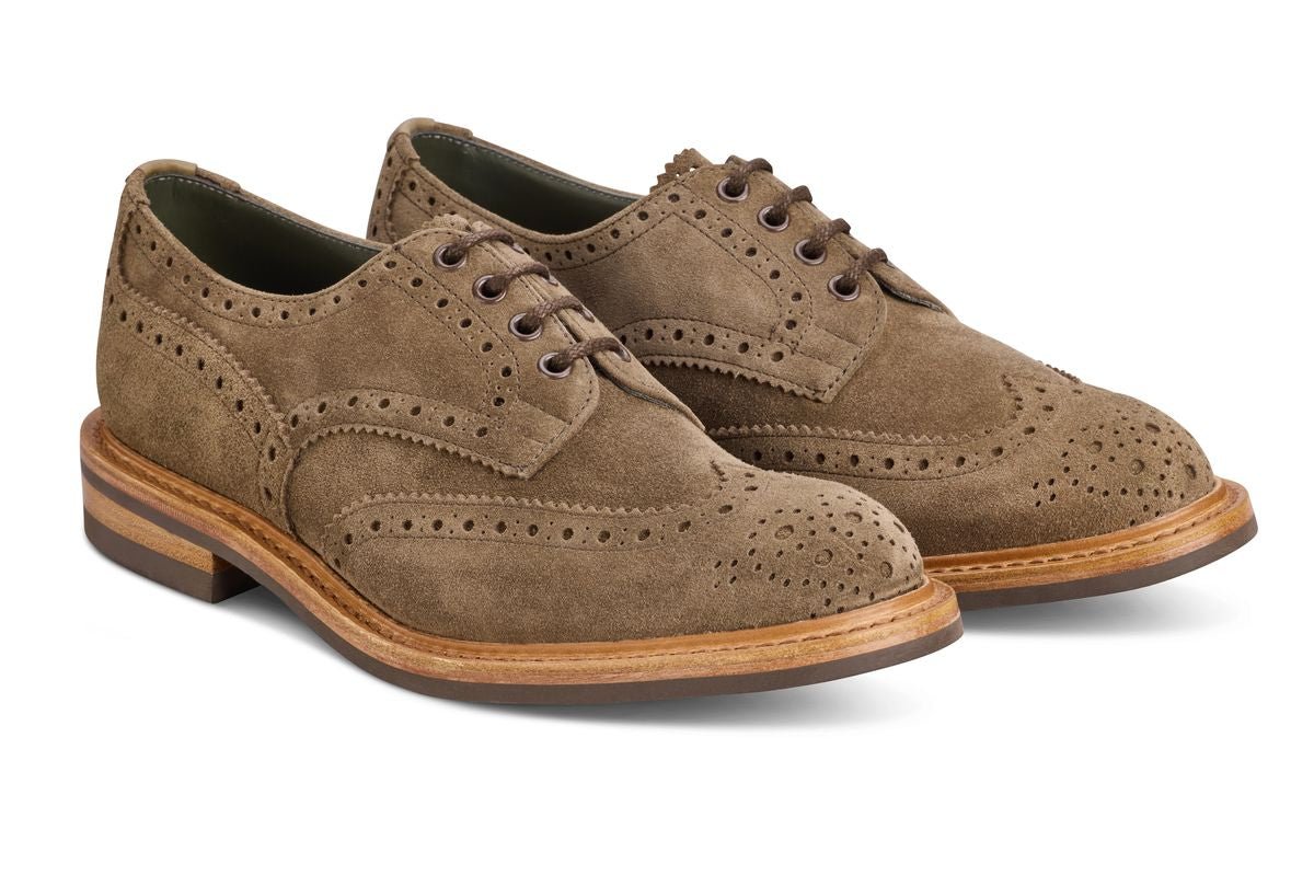 Bourton Country Shoe - Flint Janus Suede
