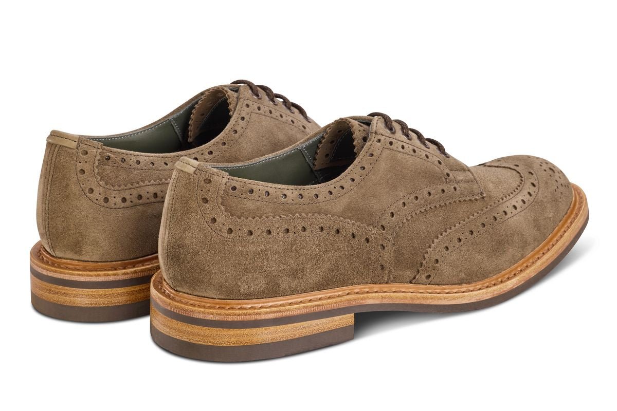 Bourton Country Shoe - Flint Janus Suede