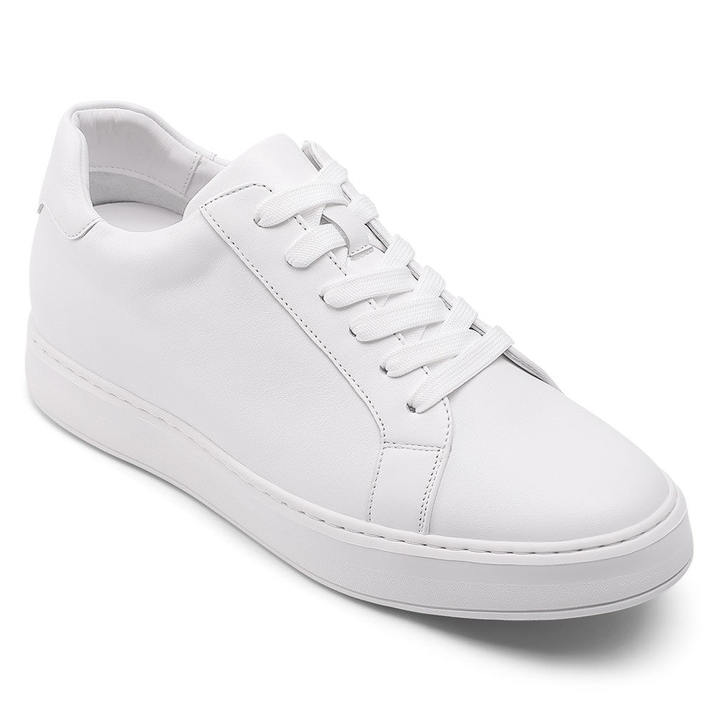 7 CM/2.76 InchesCMR CHAMARIPA Elevator Sneakers - Casual Men's White Sneakers