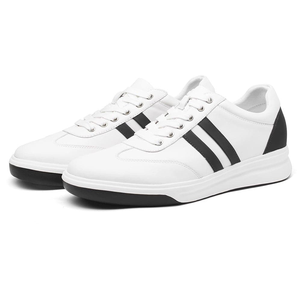 7 CM / 2.76 Inches CMR CHAMARIPA Elevator Sneakers - Height Enhancing Shoes - Casual Men's White Sneakers