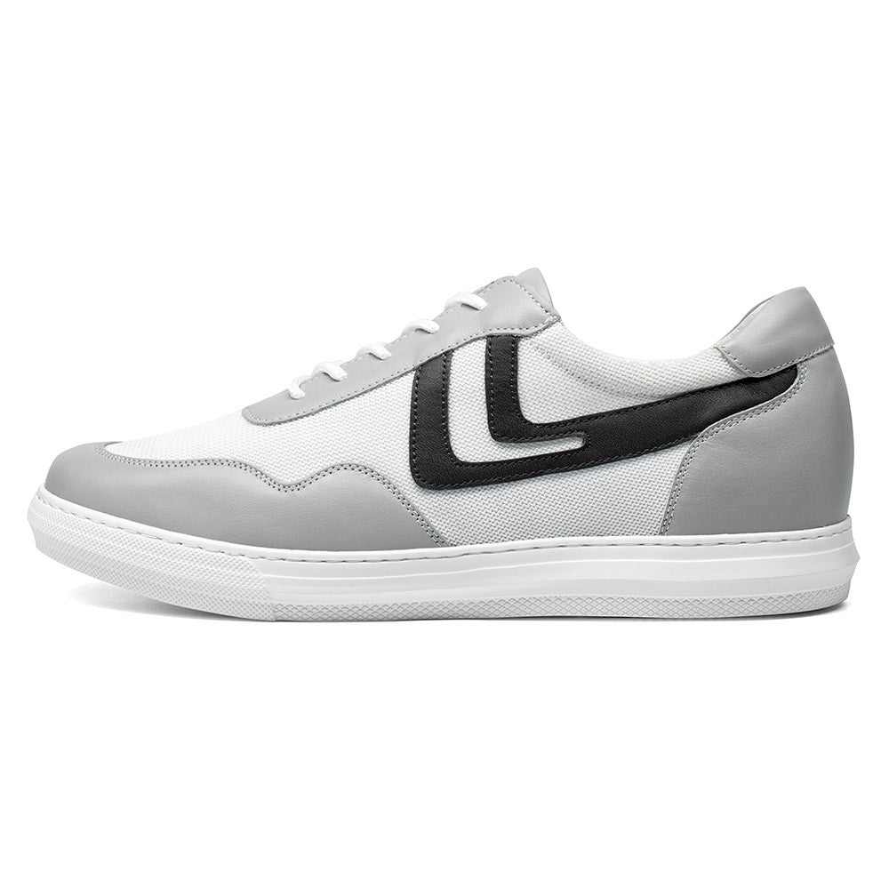 6 CM/2.36 Inches CMR CHAMARIPA Men's White Elevator Sneakers - 2.36 Inches Height Increase