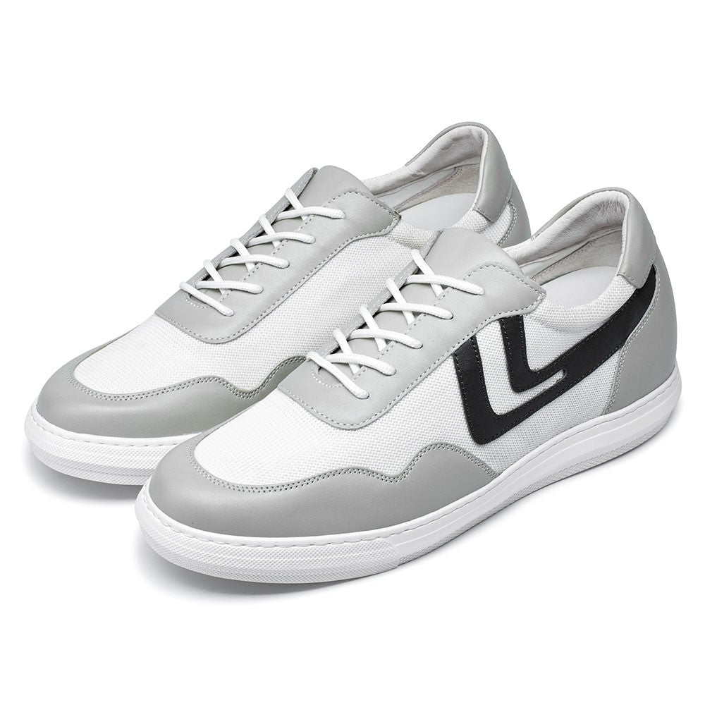 6 CM/2.36 Inches CMR CHAMARIPA Men's White Elevator Sneakers - 2.36 Inches Height Increase