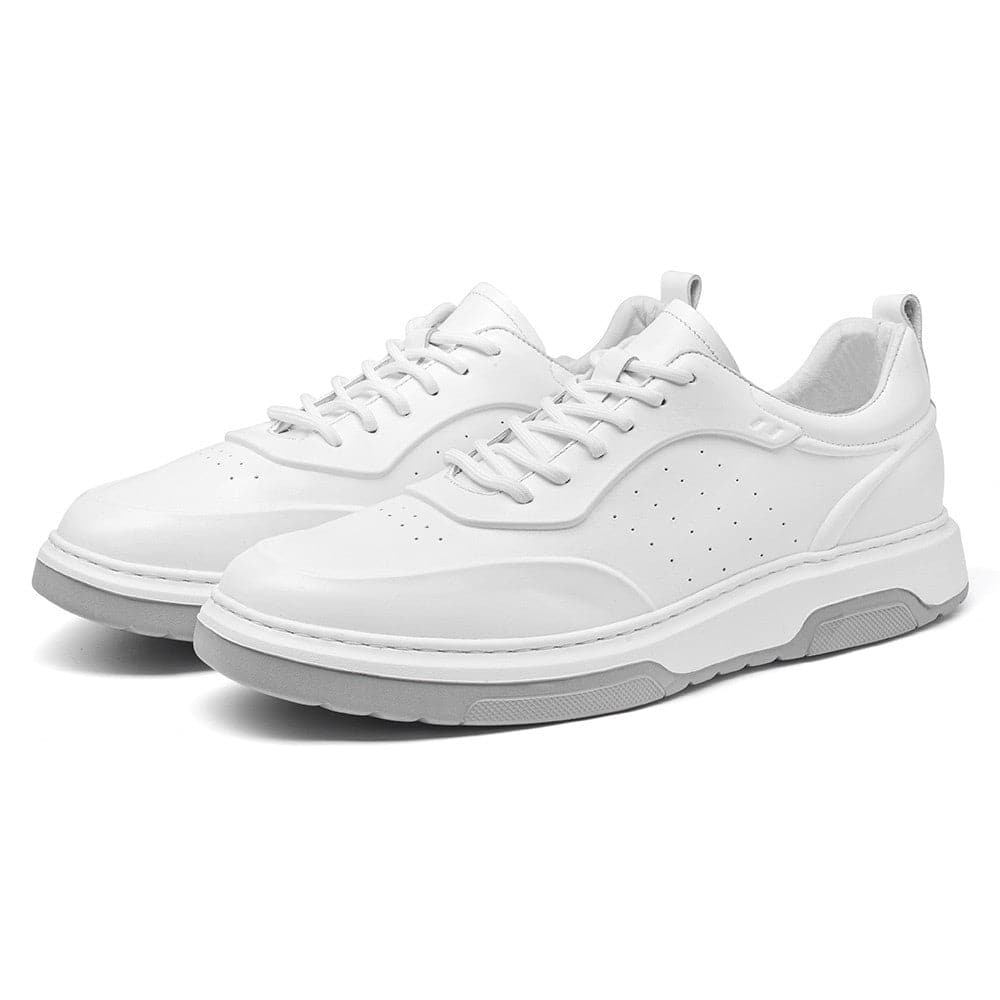 6 CM / 2.36 Inches CMR CHAMARIPA Men's Elevator Sports Shoes - Low White Sneakers