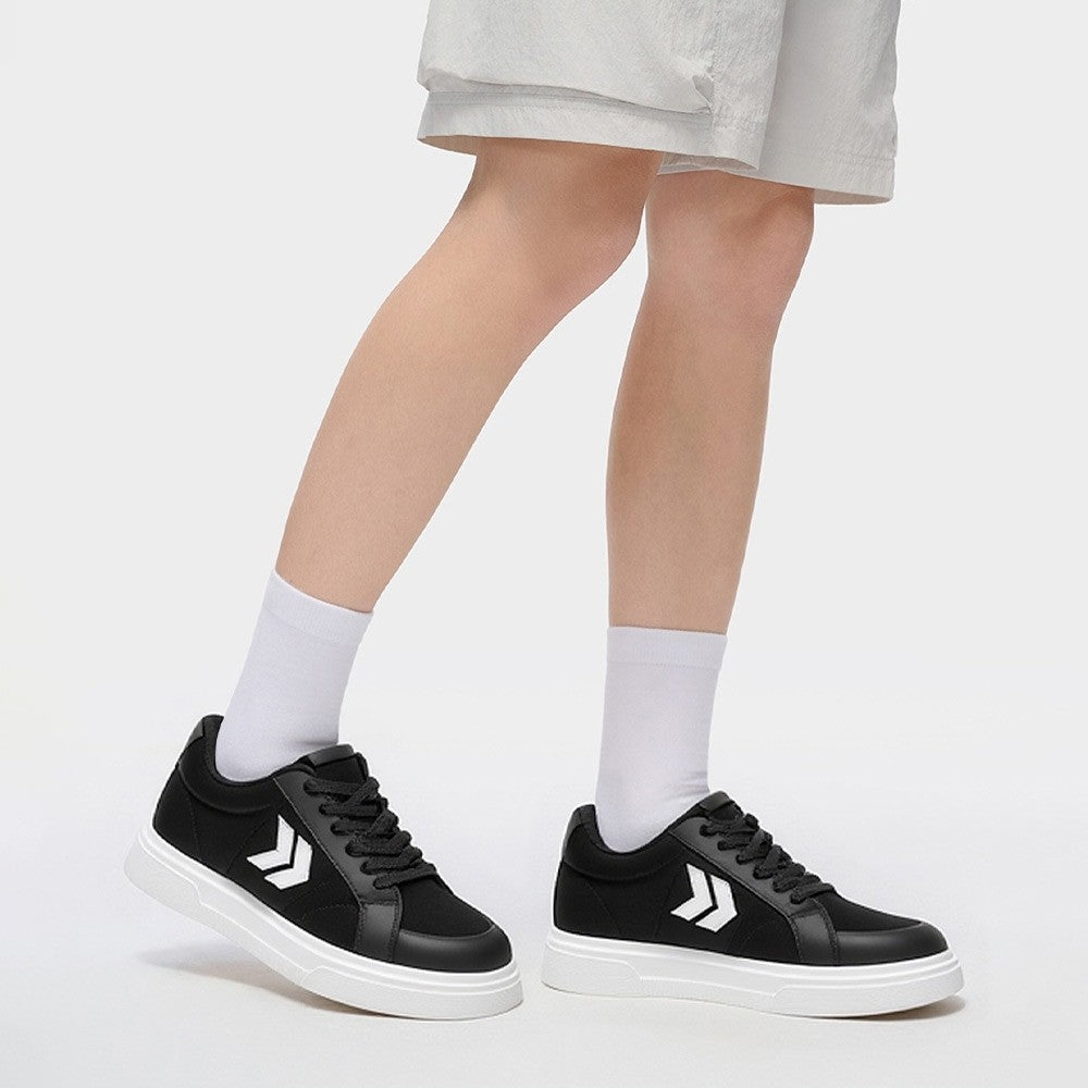 8 CM/3.15 Inches CMR CHAMARIPA Men's Hidden Elevator Shoes - Classic Black Cloth