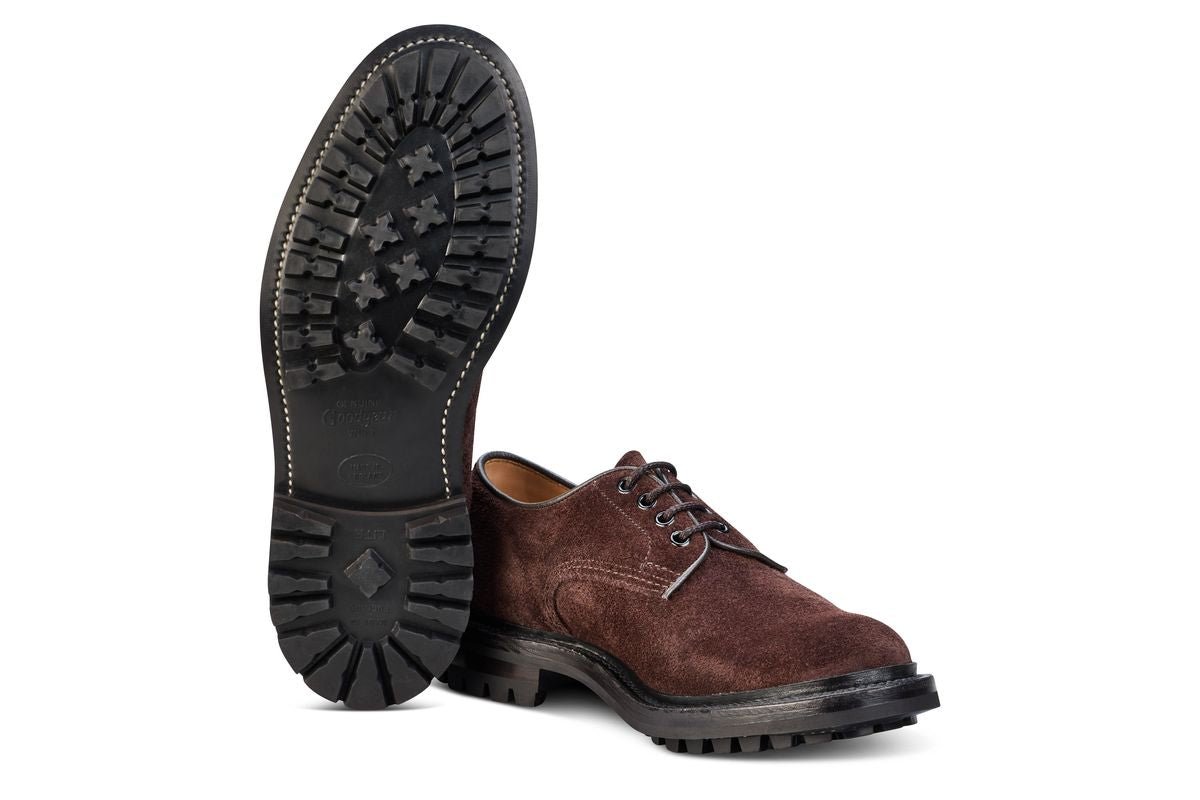 Daniel Tramping Shoe - Charcoal Hairy Suede