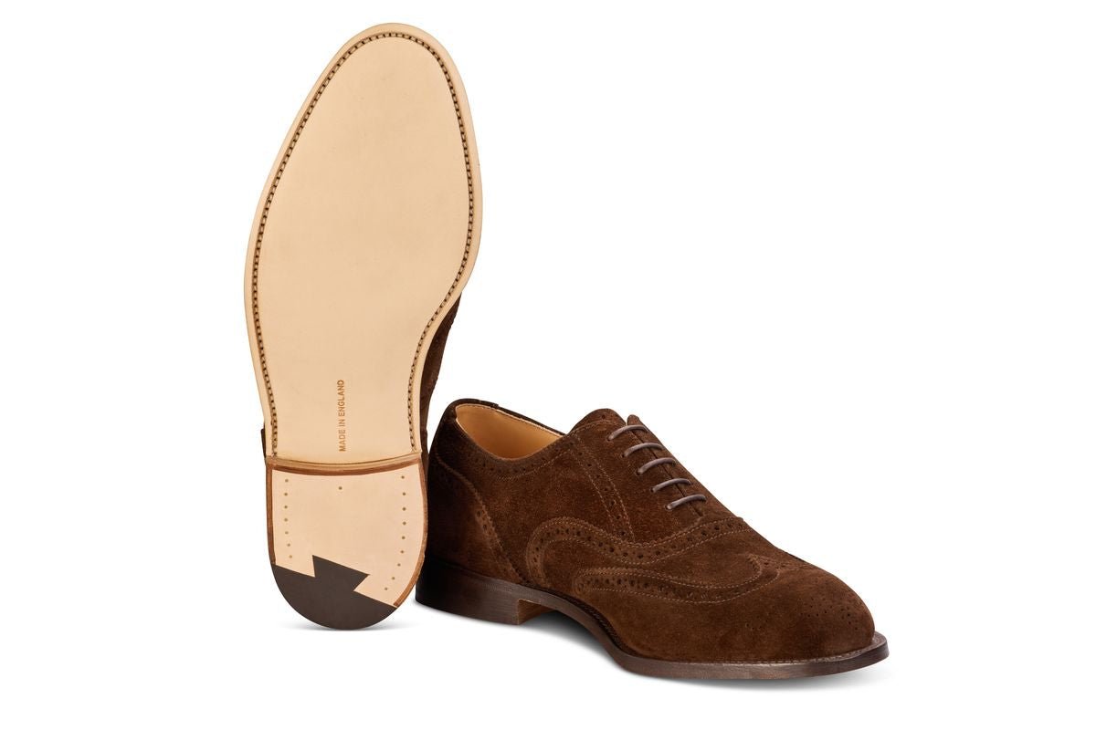 Epsom JS9524 Brogue Oxford City Shoe - Chocolate (Multiple Width Fittings)
