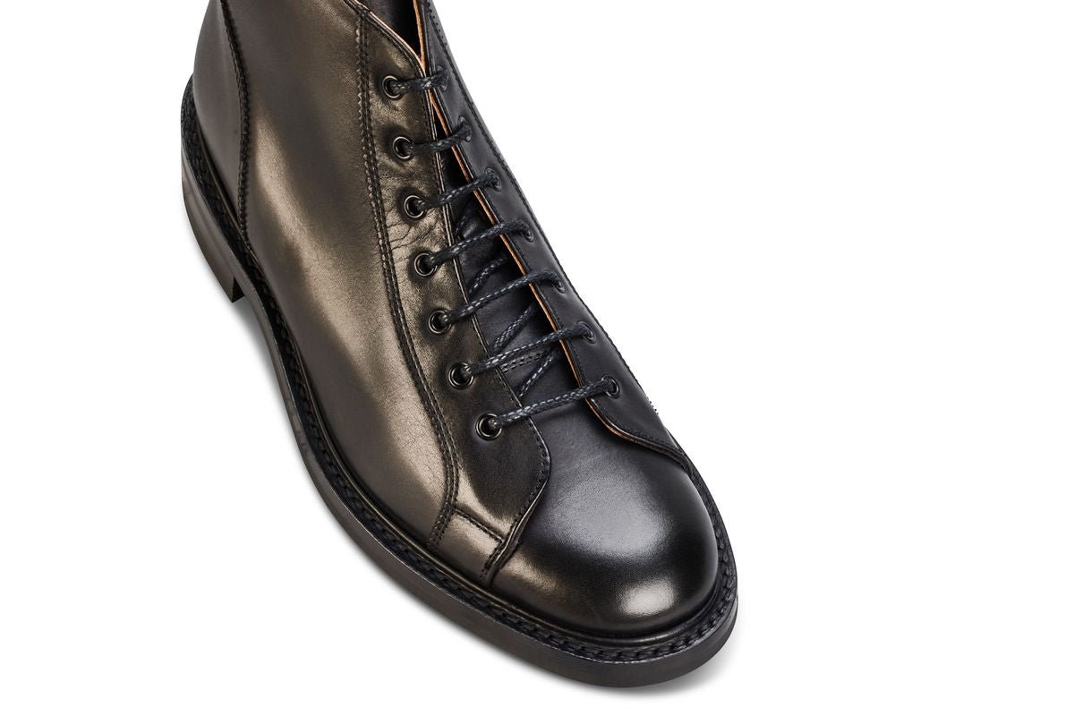 Ethan Monkey Boot - Black Calf