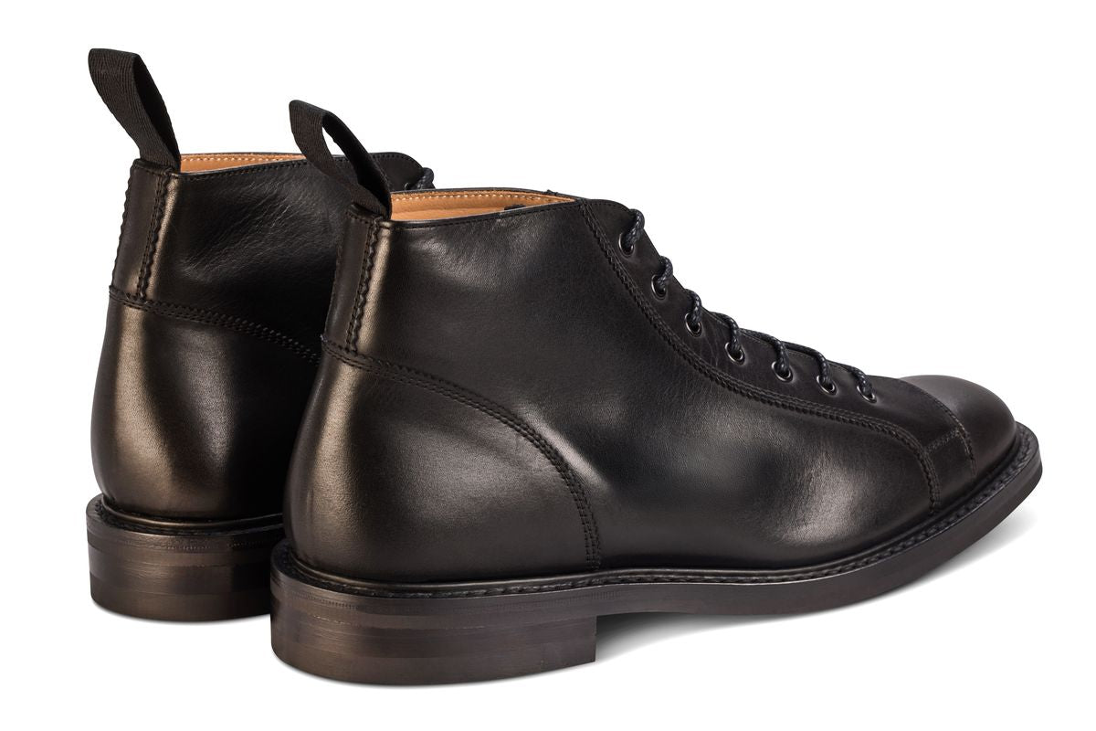 Ethan Monkey Boot - Black Calf