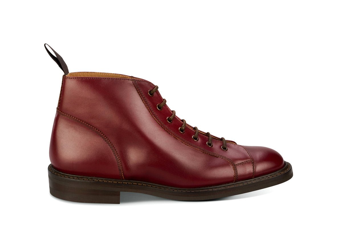 Ethan Monkey Boot - Burgundy Calf