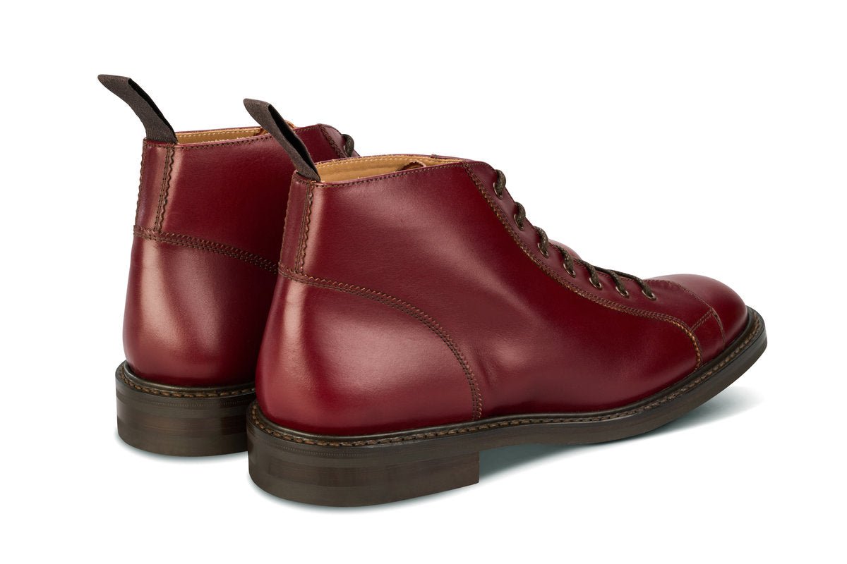 Ethan Monkey Boot - Burgundy Calf