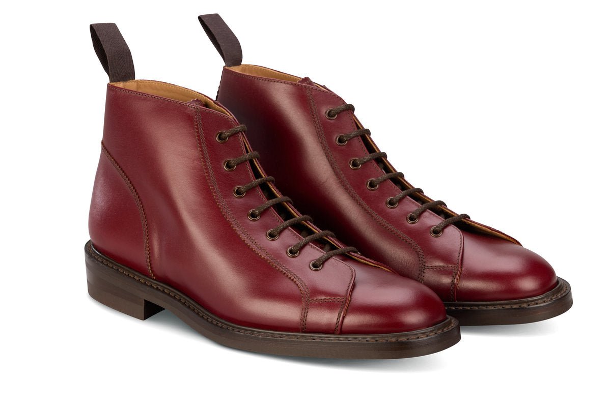Ethan Monkey Boot - Burgundy Calf