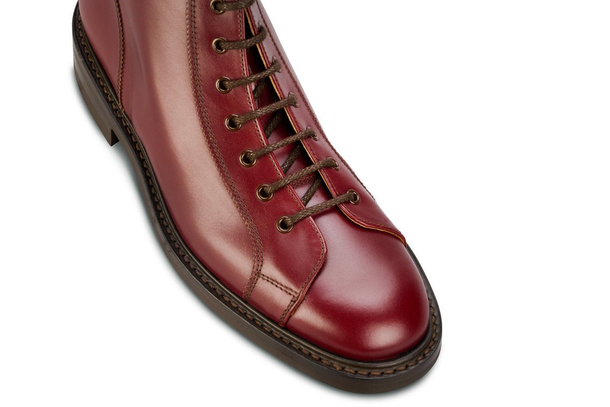 Ethan Monkey Boot - Burgundy Calf