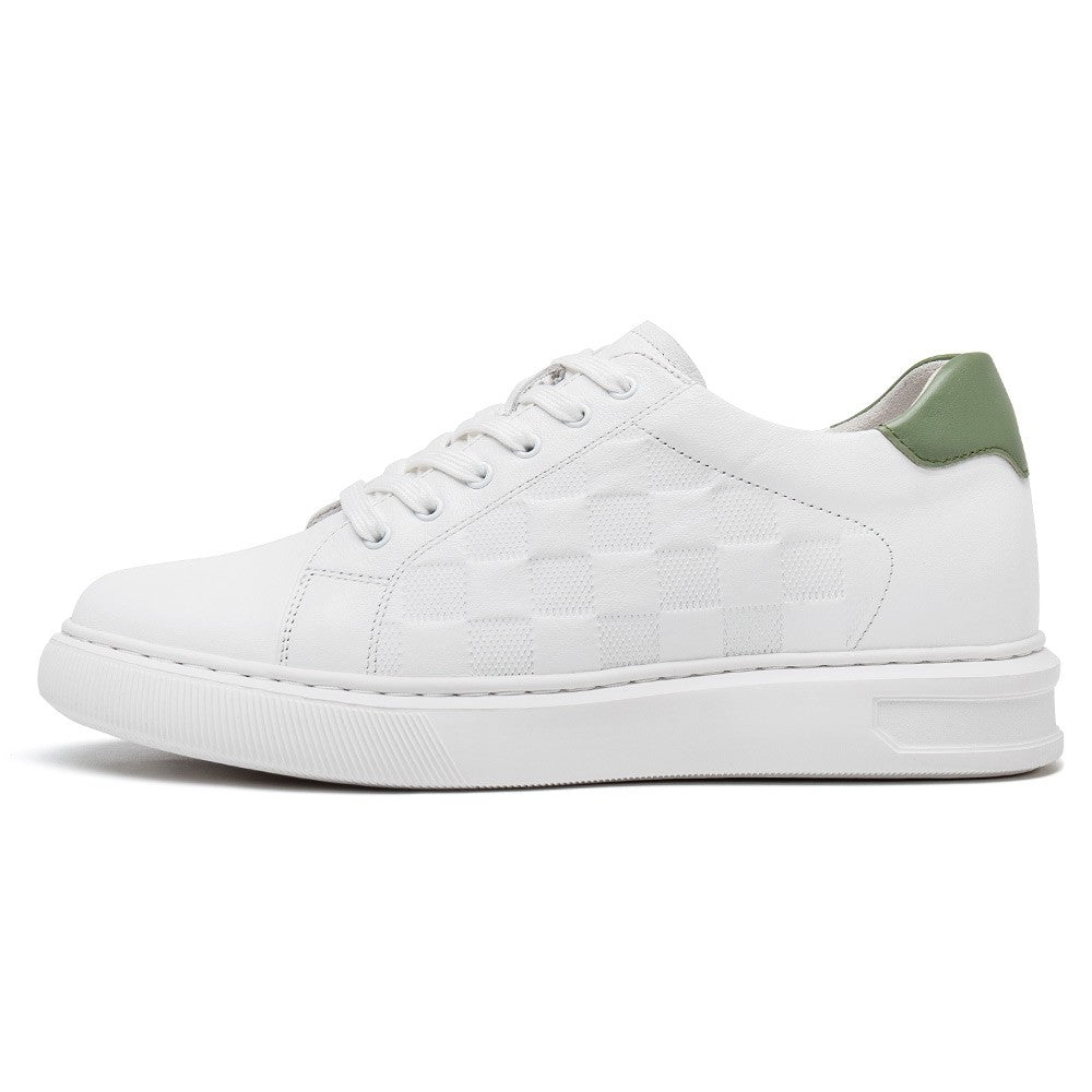 7 CM/2.76 Inches CMR CHAMARIPA Height Boost White Casual Sneakers