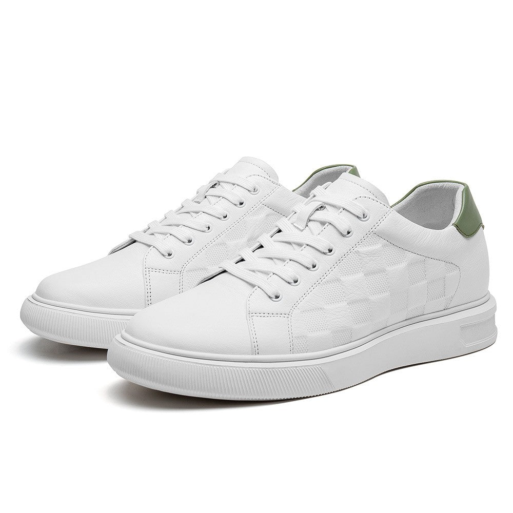 7 CM/2.76 Inches CMR CHAMARIPA Height Boost White Casual Sneakers