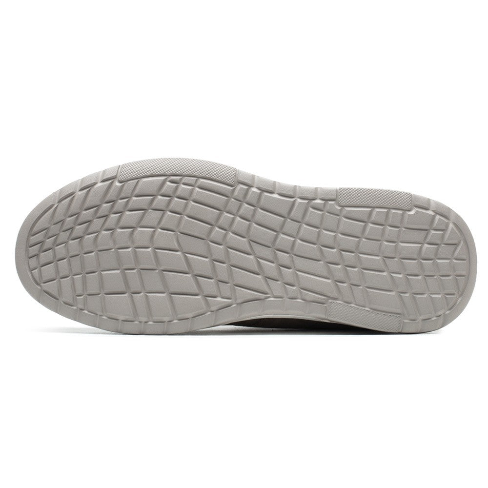 7 CM / 2.76 Inches CMR CHAMARIPA Height Increasing Shoes Gray Nubuck Leather Men's Casual Shoes
