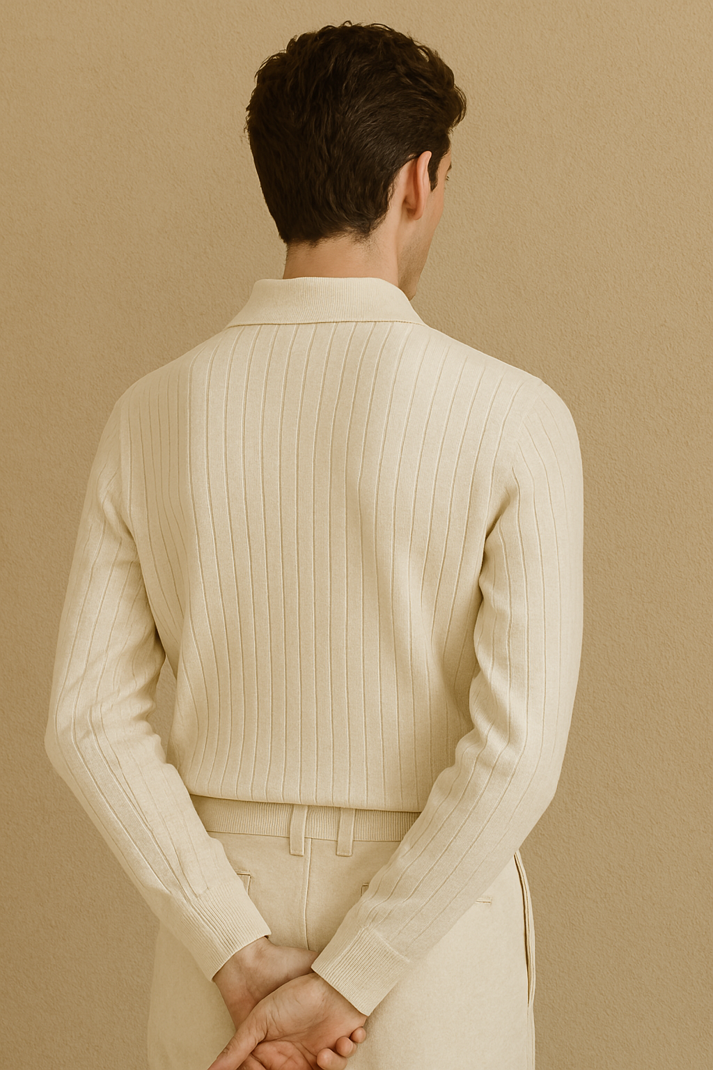Cavallo Striped Long Sleeve Polo
