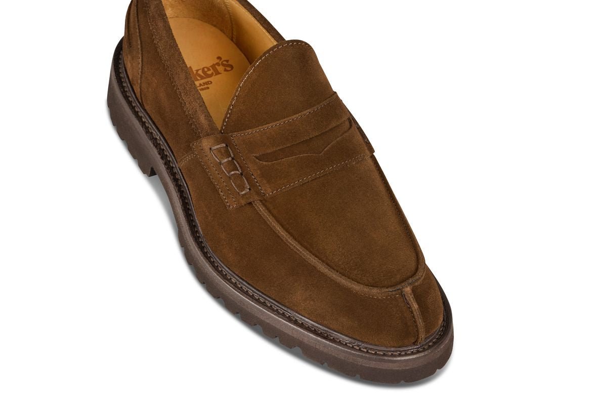 James Penny Loafer - Chocolate Repello Suede
