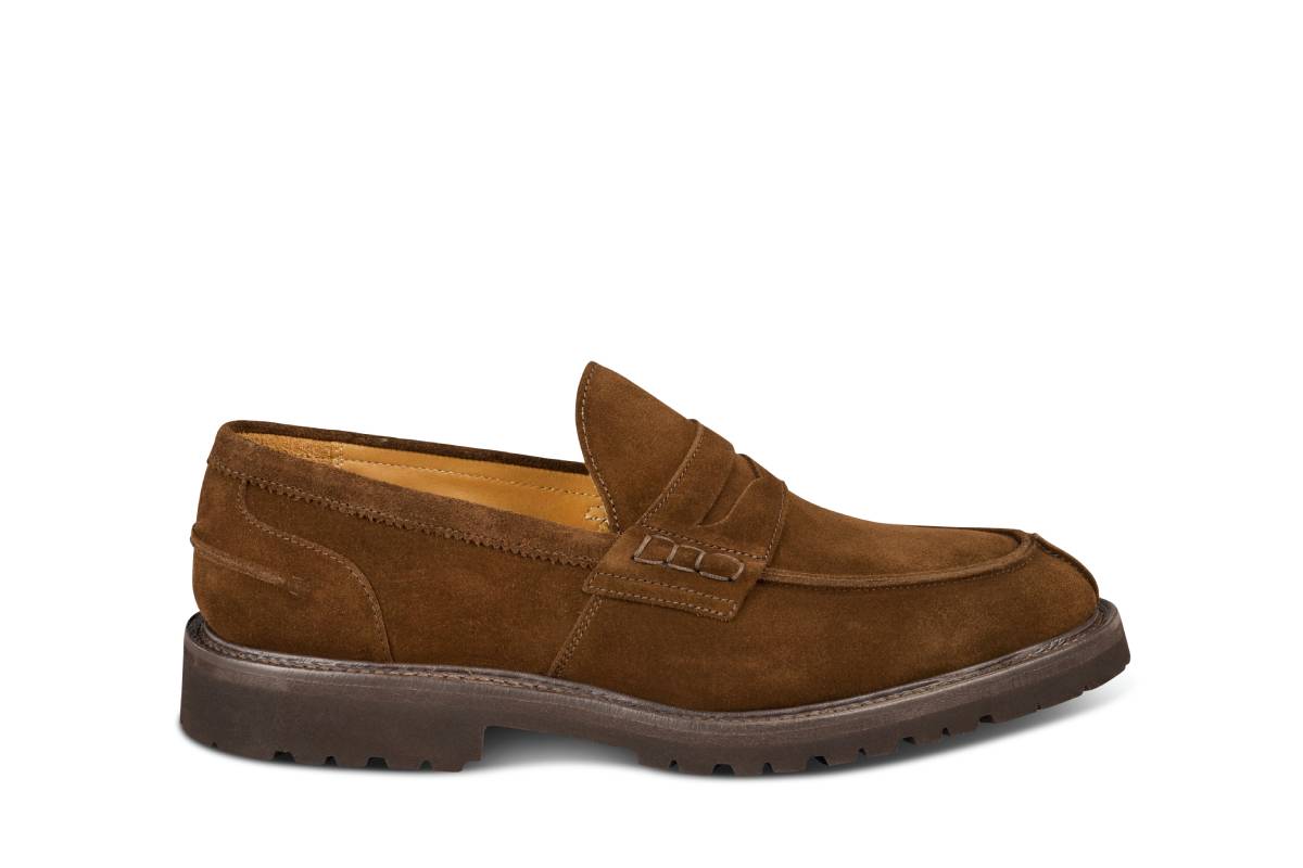 James Penny Loafer - Chocolate Repello Suede